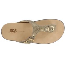 Footbed Sandals*SAS Women's , Sanibel T-Strap Slide Sandal Olive