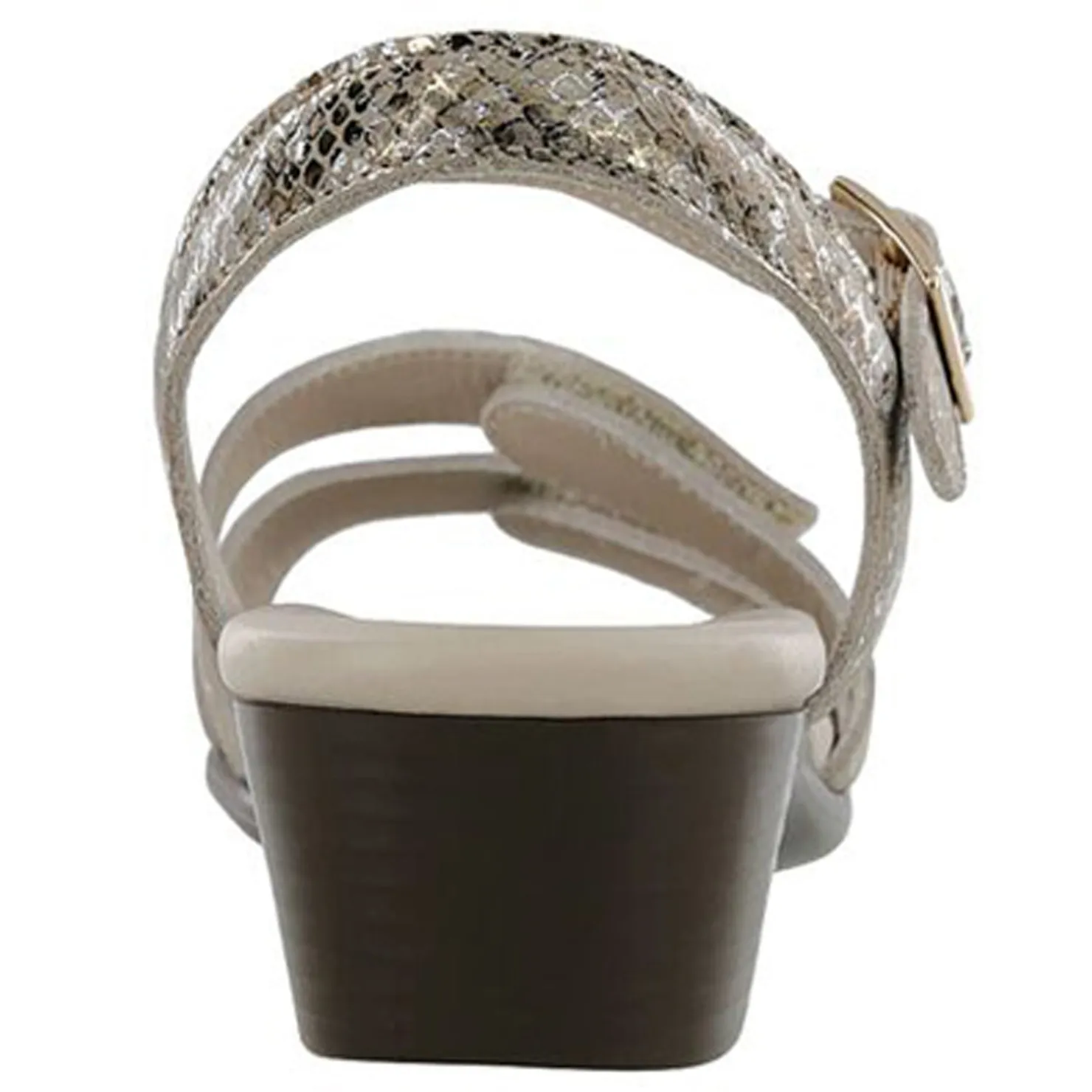 Heeled Sandals*SAS Women's , Savanna Sandal Gold Snake