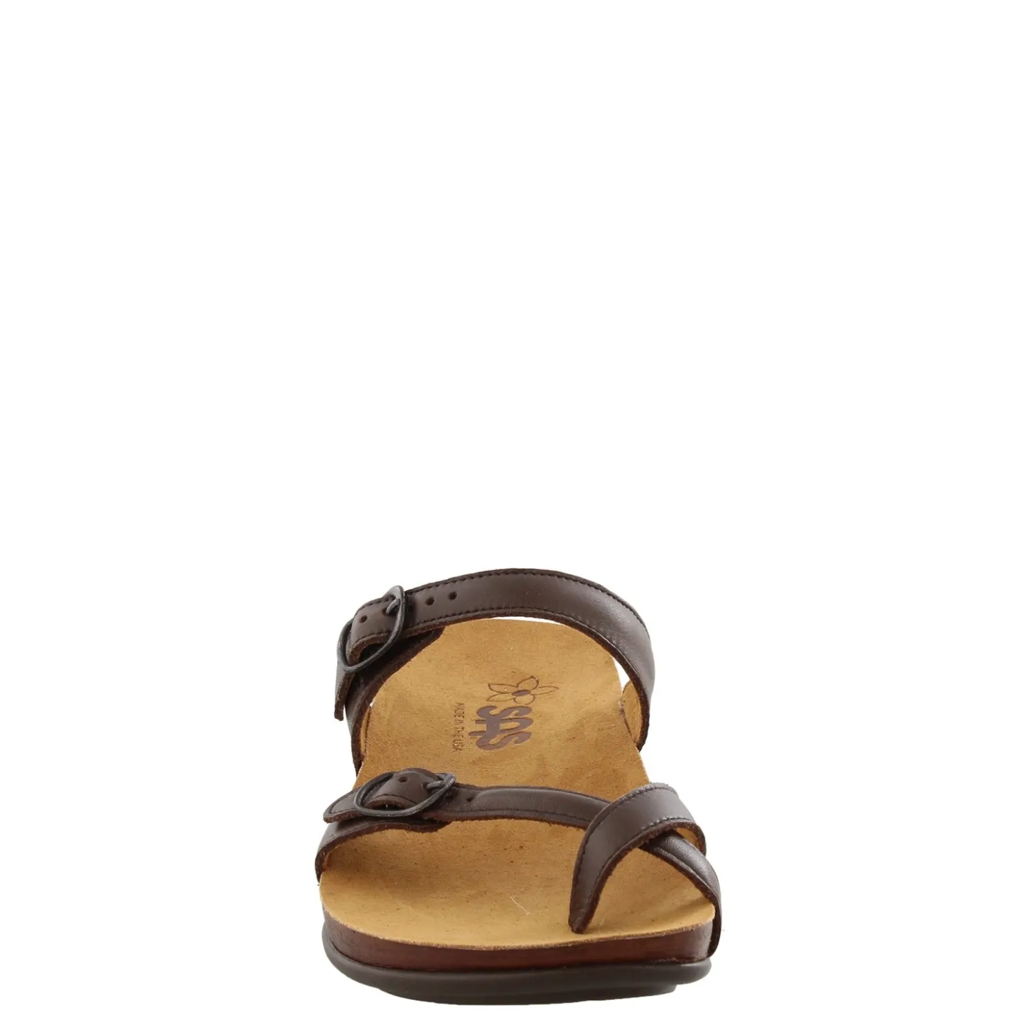 Footbed Sandals*SAS Women's , Shelly Toe Loop Slide Sandal Coffee