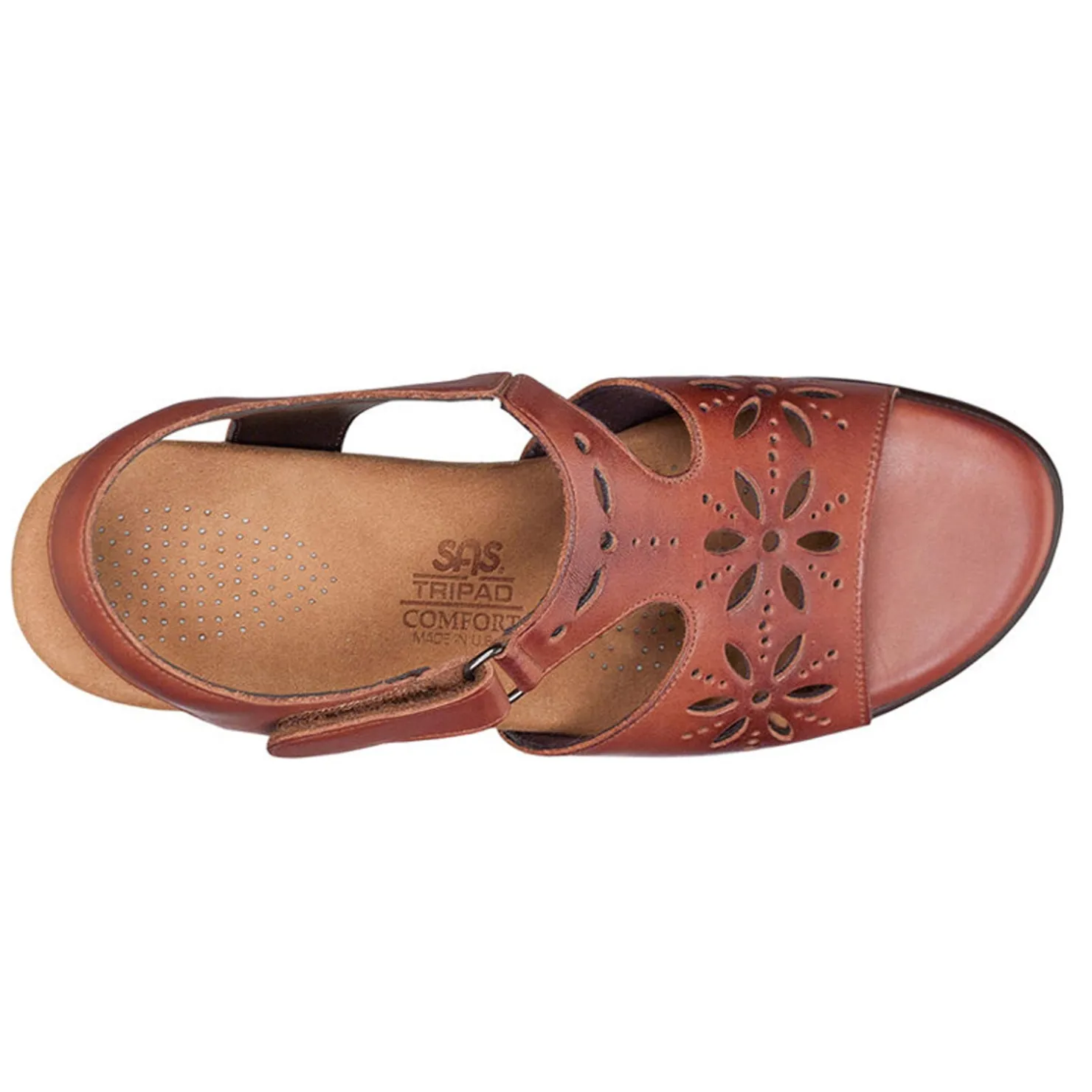 Footbed Sandals*SAS Women's , Sunburst Sandal Chestnut