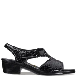 Heeled Sandals*SAS Women's , Suntimer Sandal Black Croc