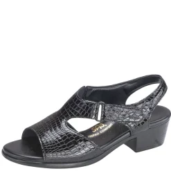 Heeled Sandals*SAS Women's , Suntimer Sandal Black Croc