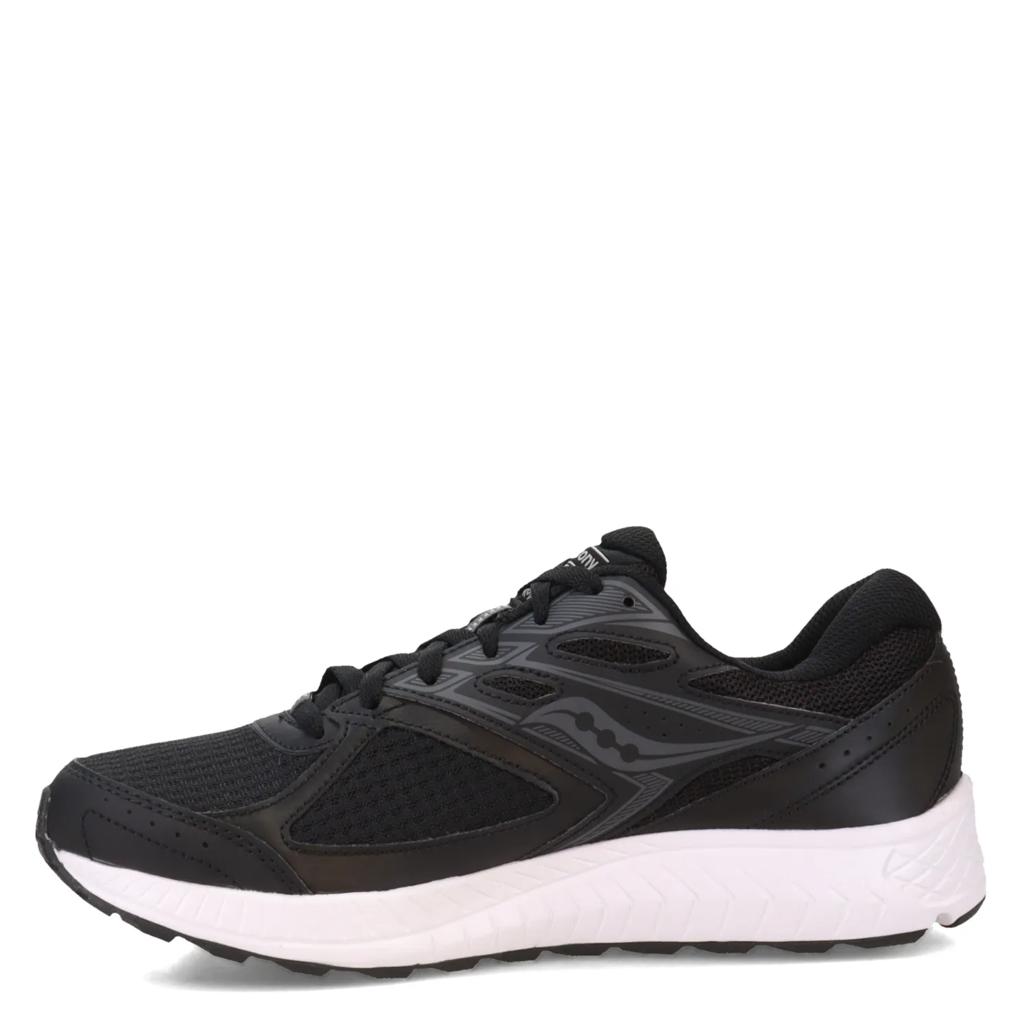 Running*Saucony Women's , Cohesion 13 Running Shoe - Wide Width Black/White