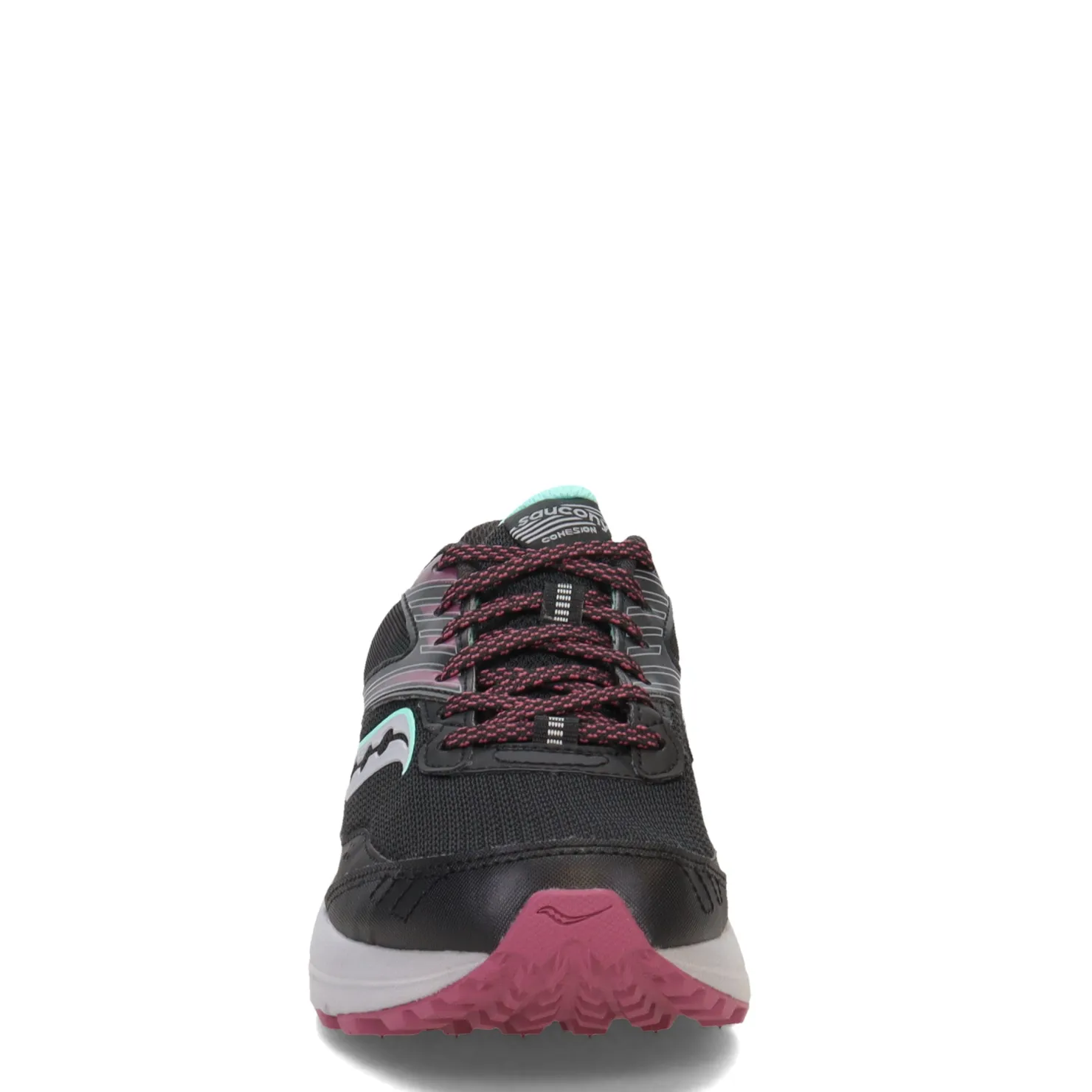 Trail & Hiking*Saucony Women's , Cohesion TR15 Trail Running - Wide Width Black/Dusk/Mint