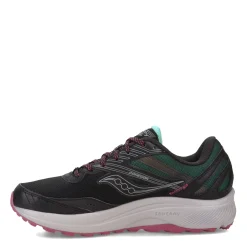 Trail & Hiking*Saucony Women's , Cohesion TR15 Trail Running - Wide Width Black/Dusk/Mint