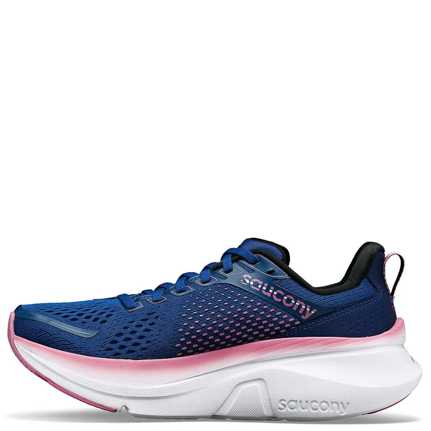 Running*Saucony Women's , Guide 17 Running Shoe - Wide Width Navy/Orchid