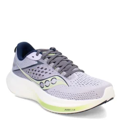 Running*Saucony Women's , Ride 17 Running Shoe Iris/Navy