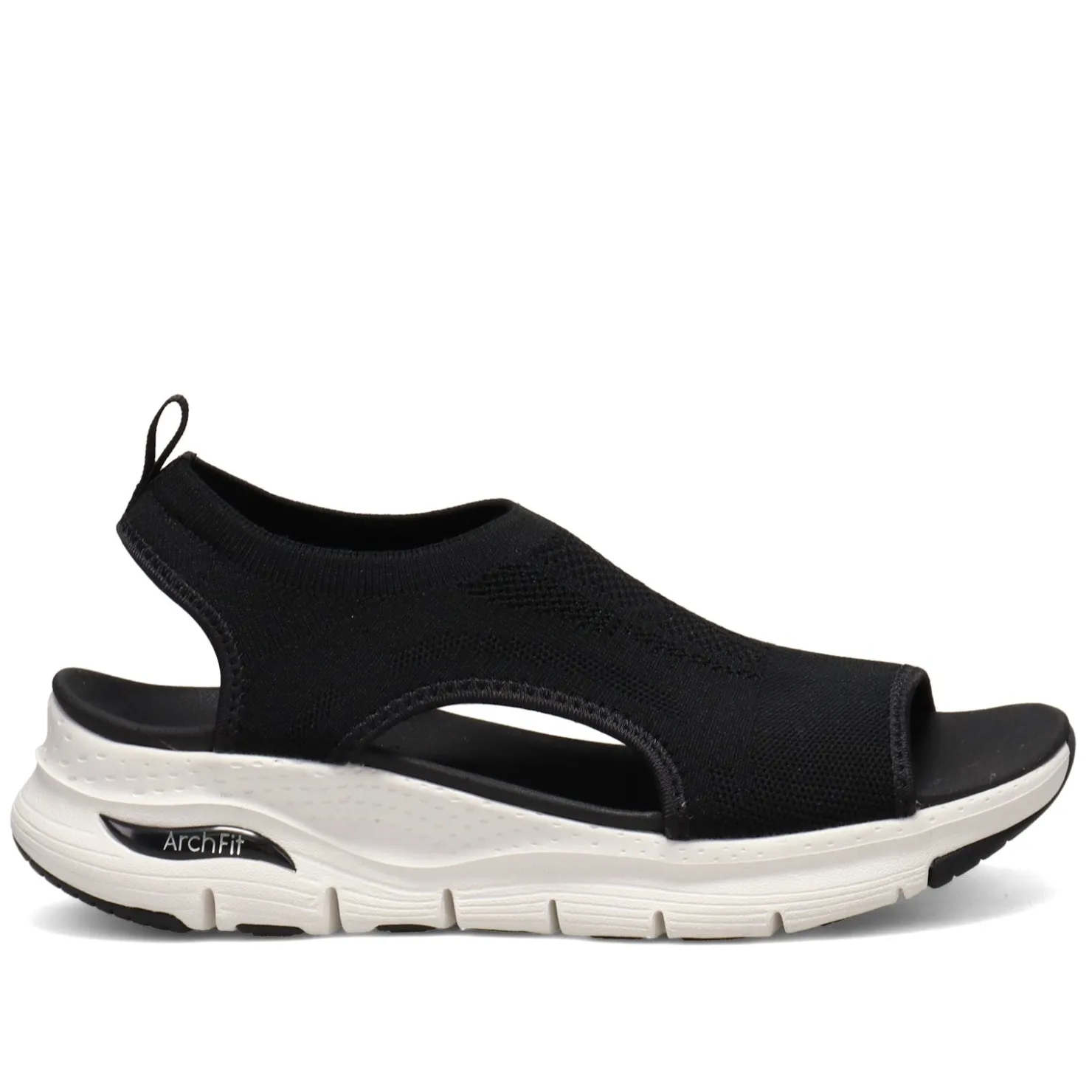 Wedges*Skechers Women's , Arch Fit - City Catch Sandal Black