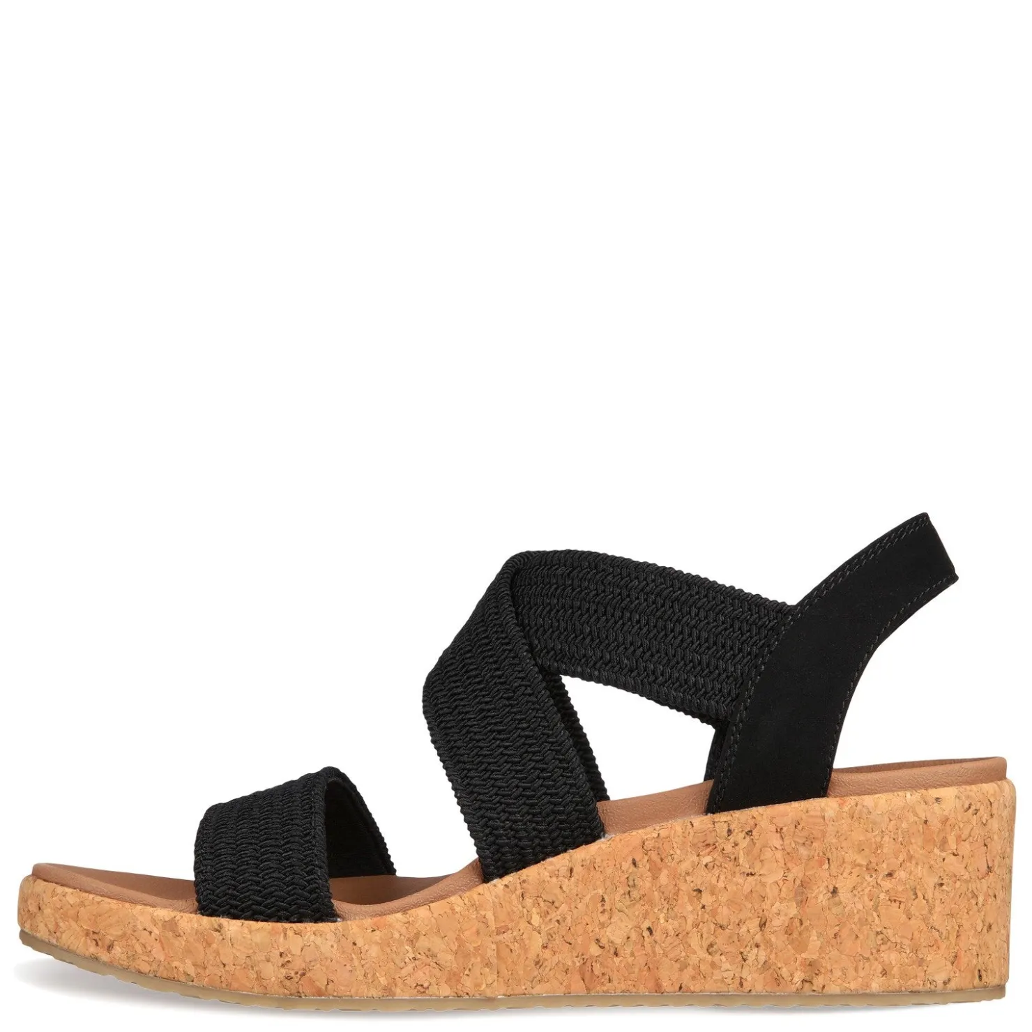 Wedges*Skechers Women's , Arch Fit Beverlee - Love Stays Sandal Black