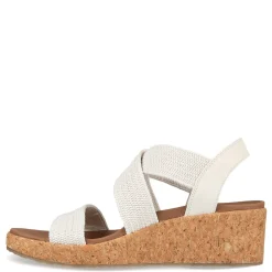 Wedges*Skechers Women's , Arch Fit Beverlee - Love Stays Sandal White