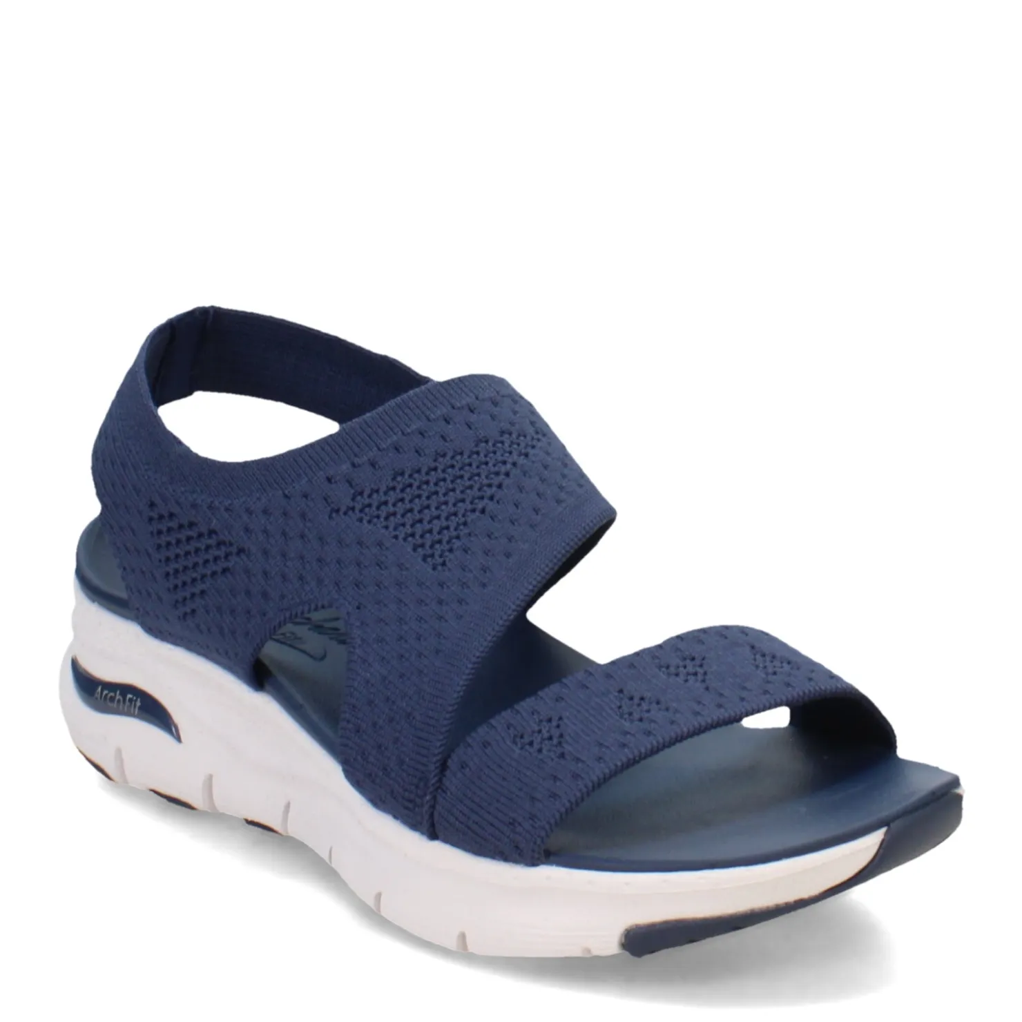 Wedges*Skechers Women's , Arch Fit - Brightest Day Sandal Navy