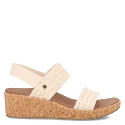 Wedges*Skechers Women's , Arch Fit Beverlee - Mesh On You Sandal Natural