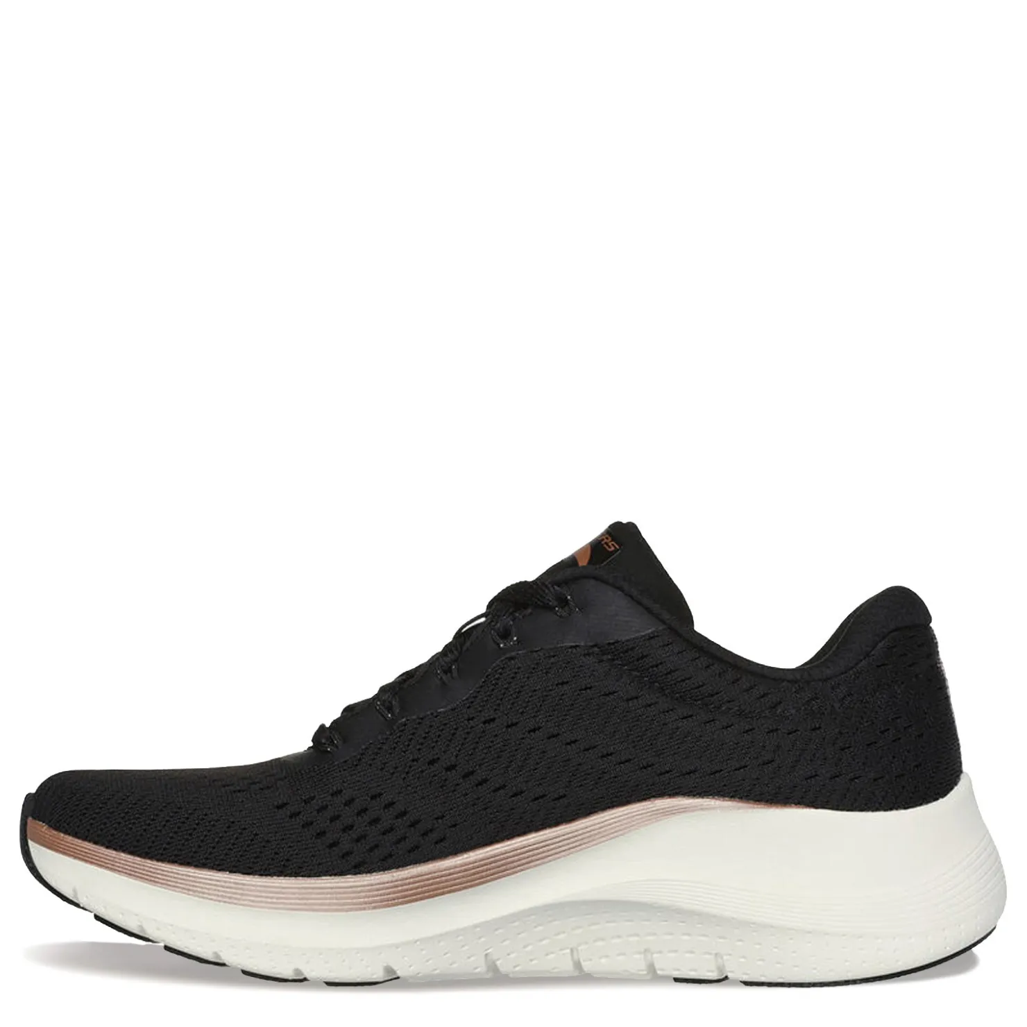 Walking*Skechers Women's , Arch Fit 2.0 - Glow The Distance Sneaker Black/Rose Gold