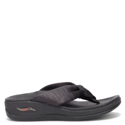 Flip Flops*Skechers Women's , Arch Fit Sunshine - My Life Sandal Black/Black