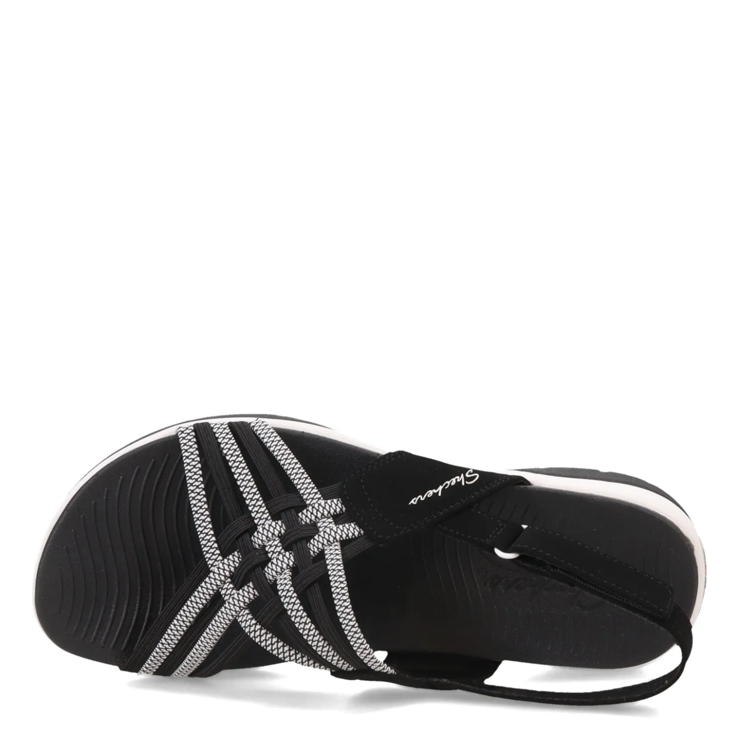 Outdoor & Hiking*Skechers Women's , Arch Fit Reggae Sport Sandal Black/White