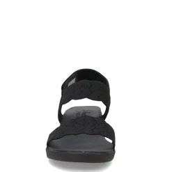 Wedges*Skechers Women's , Arya - On The Rise Sandal Black/Black