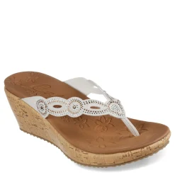 Wedges*Skechers Women's , Beverlee - Happy Charmer Sandal Off White