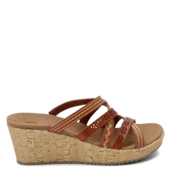 Wedges*Skechers Women's , Beverlee - Tiger Posse Sandal Luggage