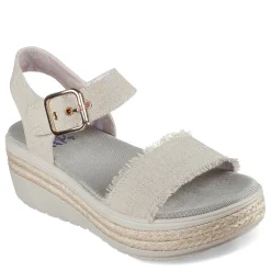 Wedges*Skechers Women's , BOBS - Empress Sandal Natural