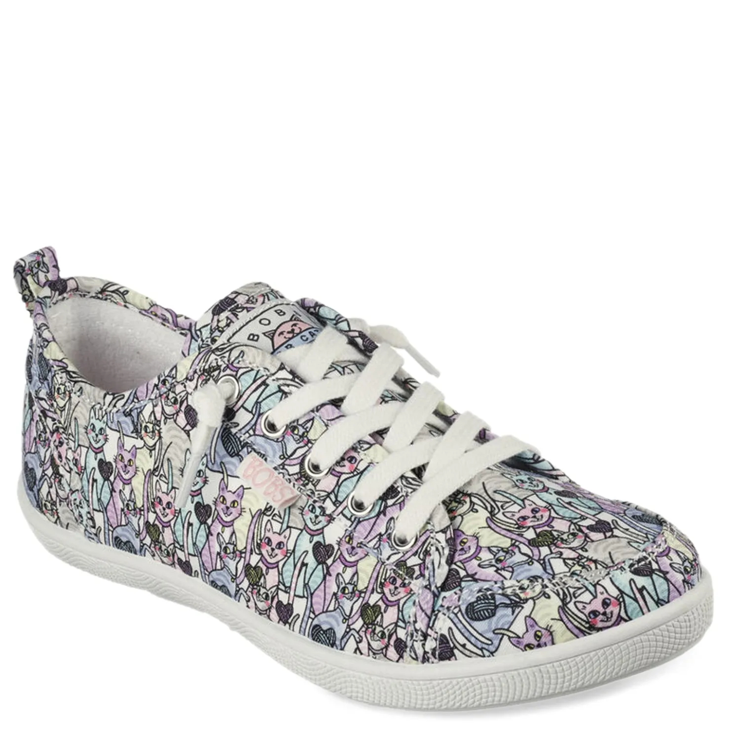 Fashion & Street*Skechers Women's , BOBS B Cute - Knitting Hearts Sneaker White/Multi