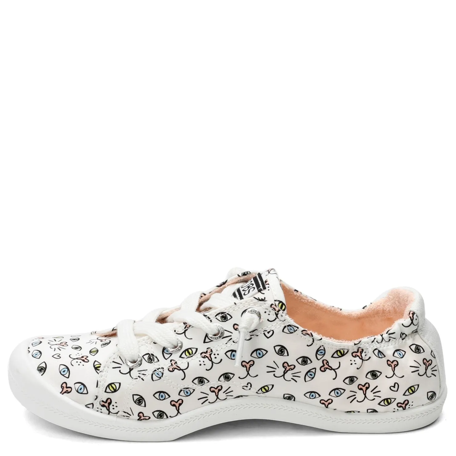 Fashion & Street*Skechers Women's , BOBS Beach Bingo - Painter Paws Sneaker White Multi