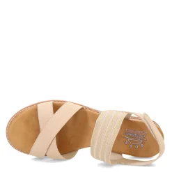 Wedges*Skechers Women's , BOBS Desert Kiss - Shore Enough Sandal Natural
