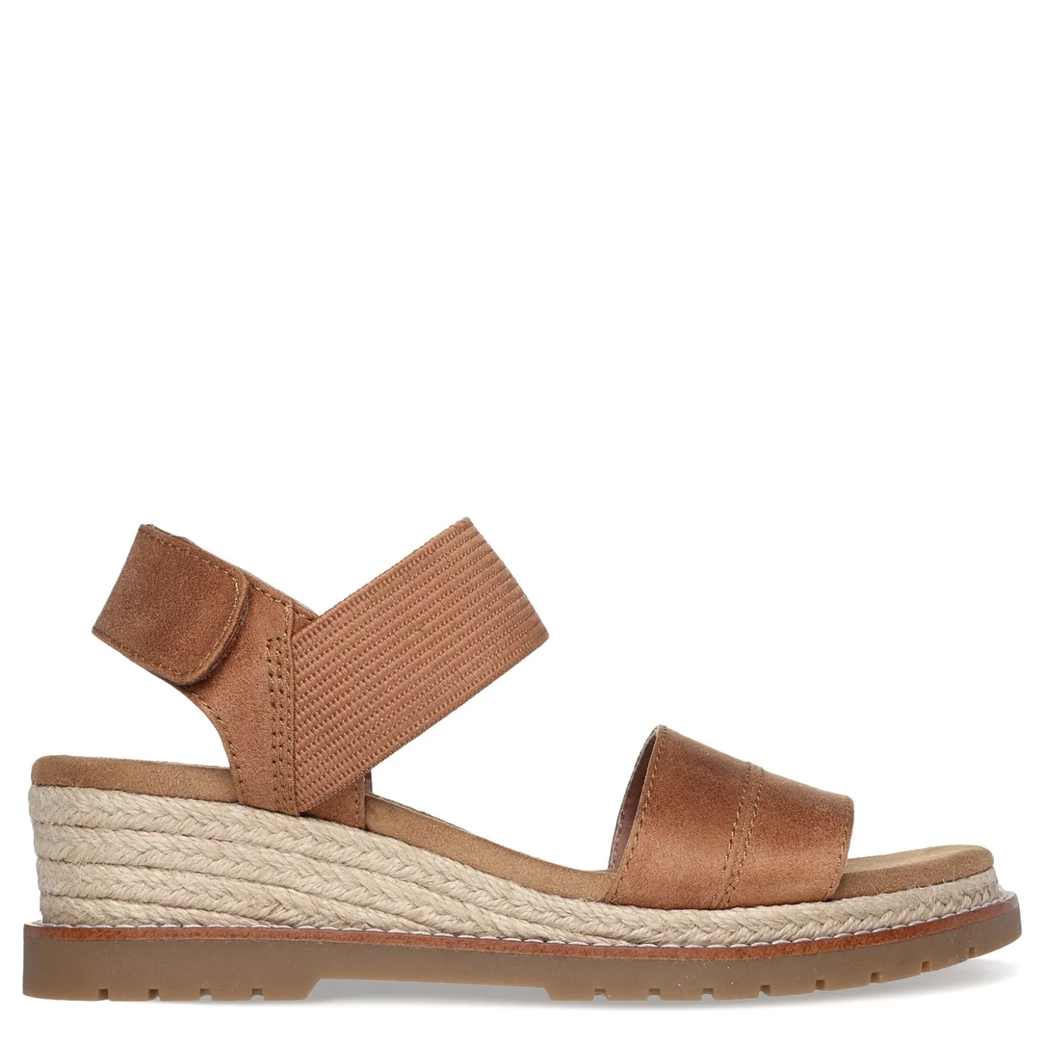 Wedges*Skechers Women's , BOBS Desert Chill - City Scapes Sandal Chestnut