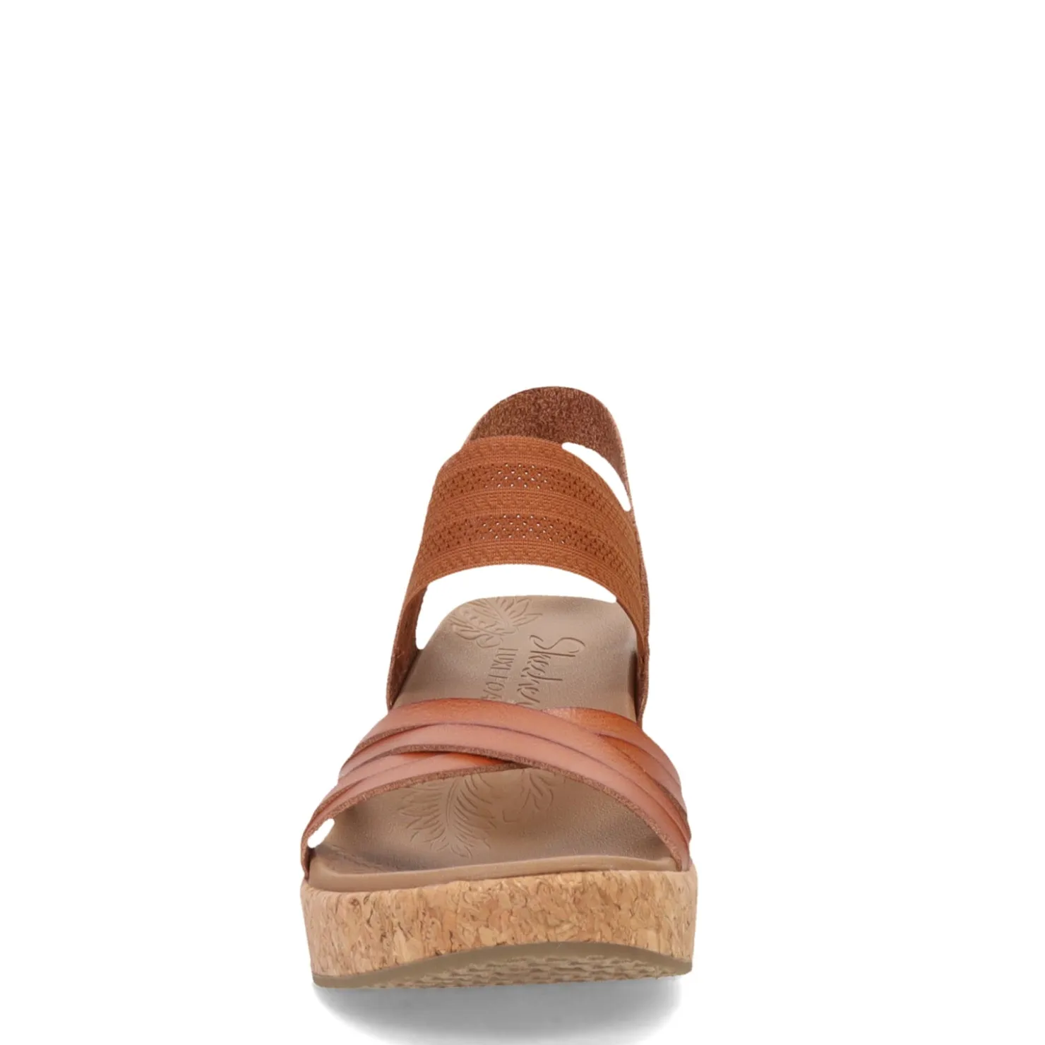Wedges*Skechers Women's , Brystol - Night Skies Sandal Luggage