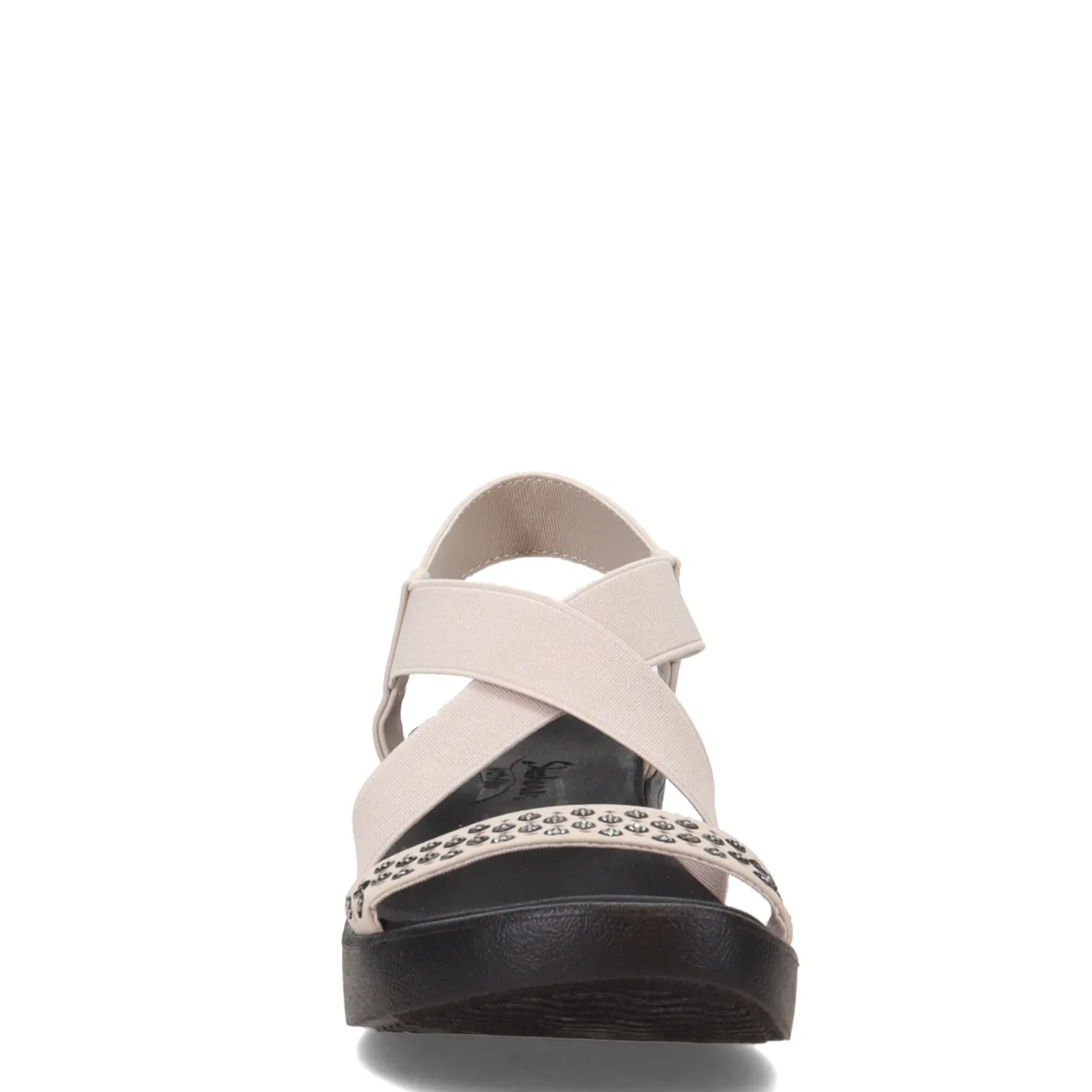 Wedges*Skechers Women's Cali, Arch Fit Rumble Sandal Stone