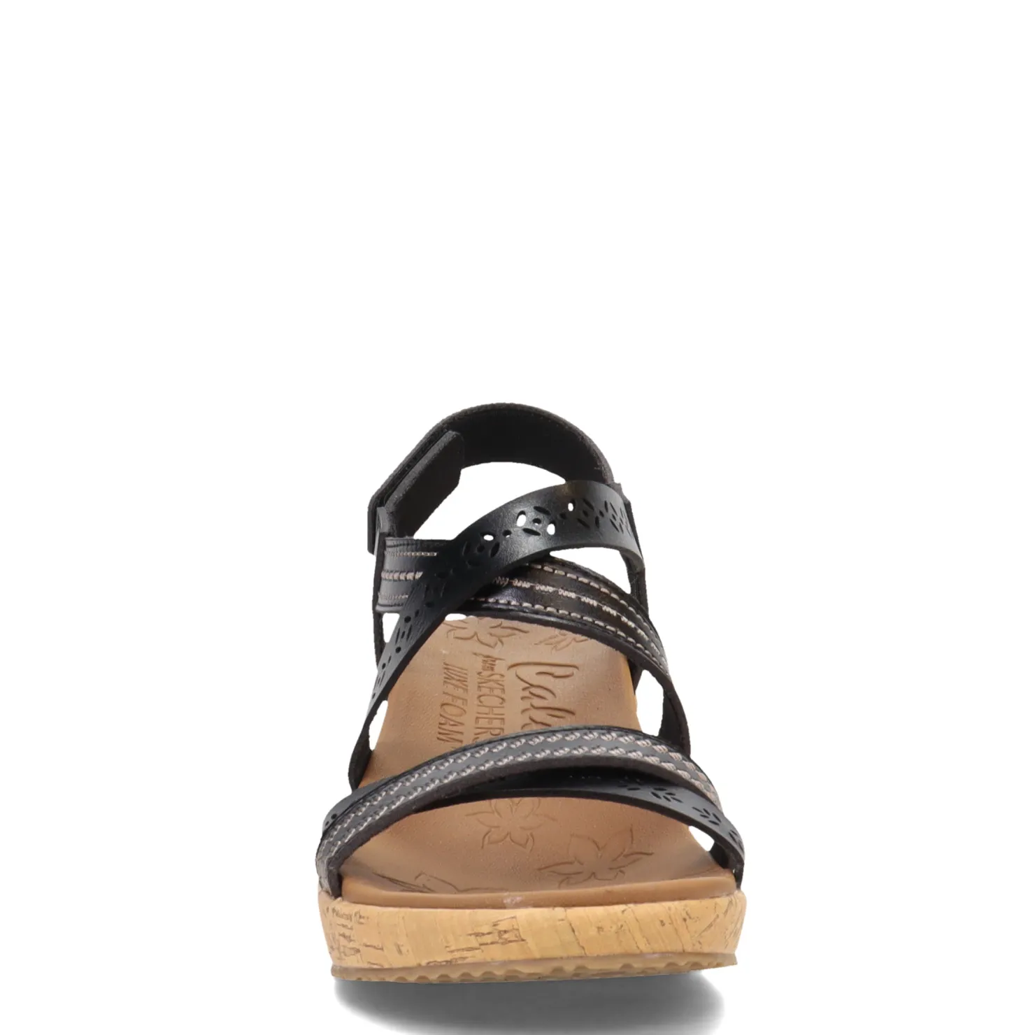 Wedges*Skechers Women's Cali, Beverlee - Delicate Glow Sandal Black