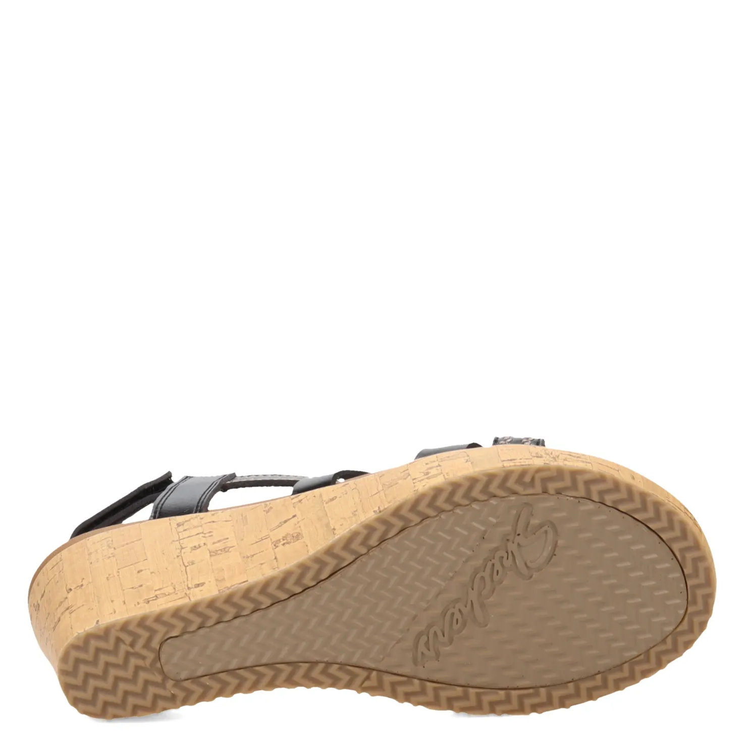 Wedges*Skechers Women's Cali, Beverlee - Delicate Glow Sandal Black