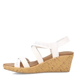 Wedges*Skechers Women's Cali, Beverlee - Delicate Glow Sandal White