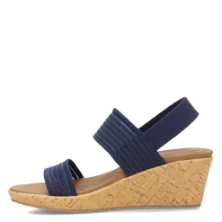 Wedges*Skechers Women's Cali, Beverlee - Sheer Luck Sandal Navy