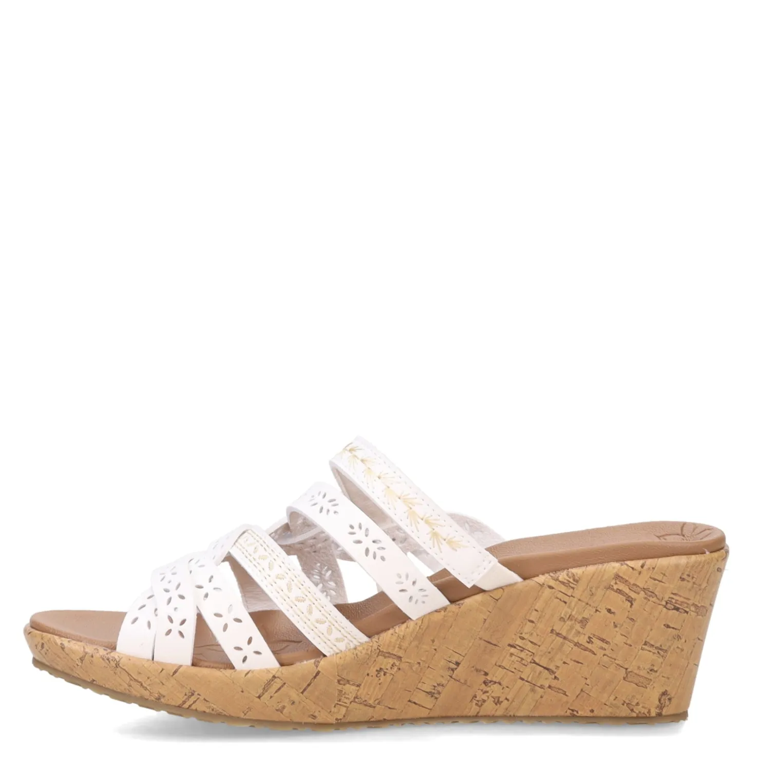 Wedges*Skechers Women's Cali, Beverlee - New Resort Sandal White