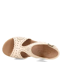 Wedges*Skechers Women's Cali, Beverlee - Easy To Adore Sandal Off White