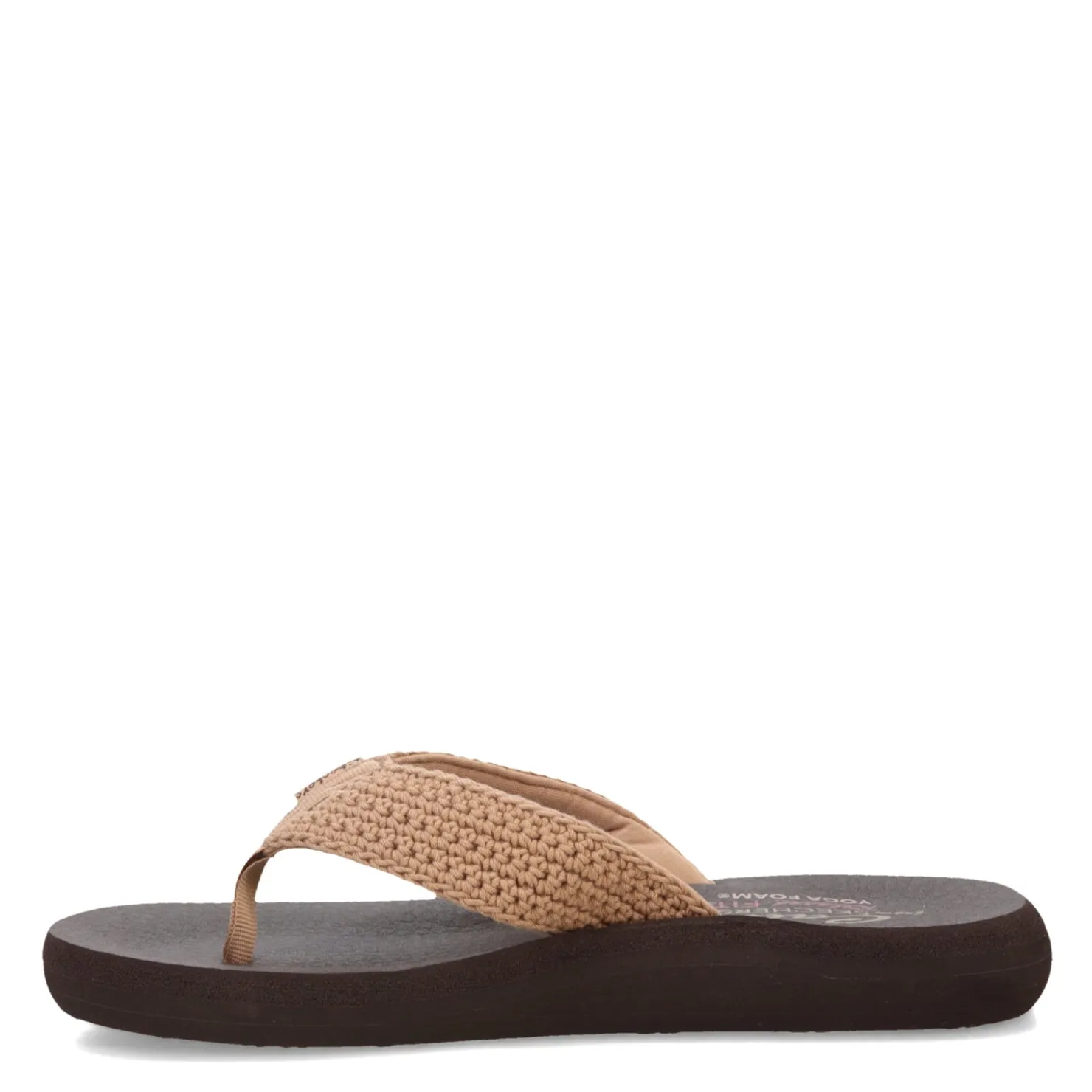 Flip Flops*Skechers Women's Cali, Relaxed Fit: Asana - Valley Chic Sandal Mocha
