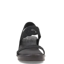 Wedges*Skechers Women's Cali, Rumble On - New Crush Sandal Black