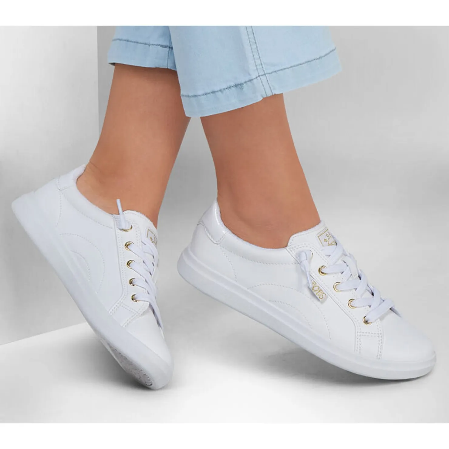 Fashion & Street*Skechers Women's , D Vine - Instant Delight Sneaker - Wide Width White