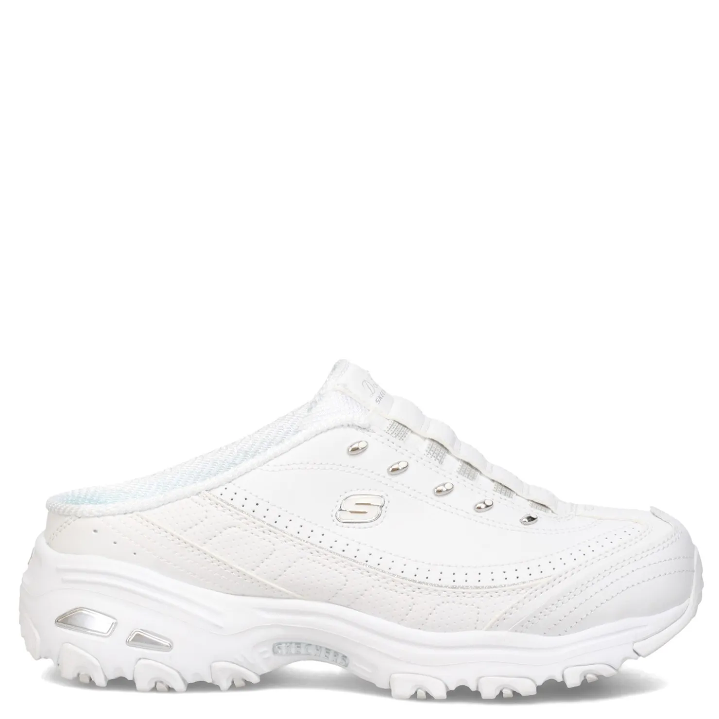 Walking*Skechers Women's , D'lites - Bright Sky Sneaker - Wide Width White