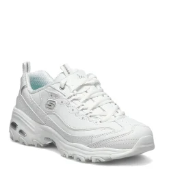 Walking*Skechers Women's , D'Lites - Fresh Start Sneaker White Silver