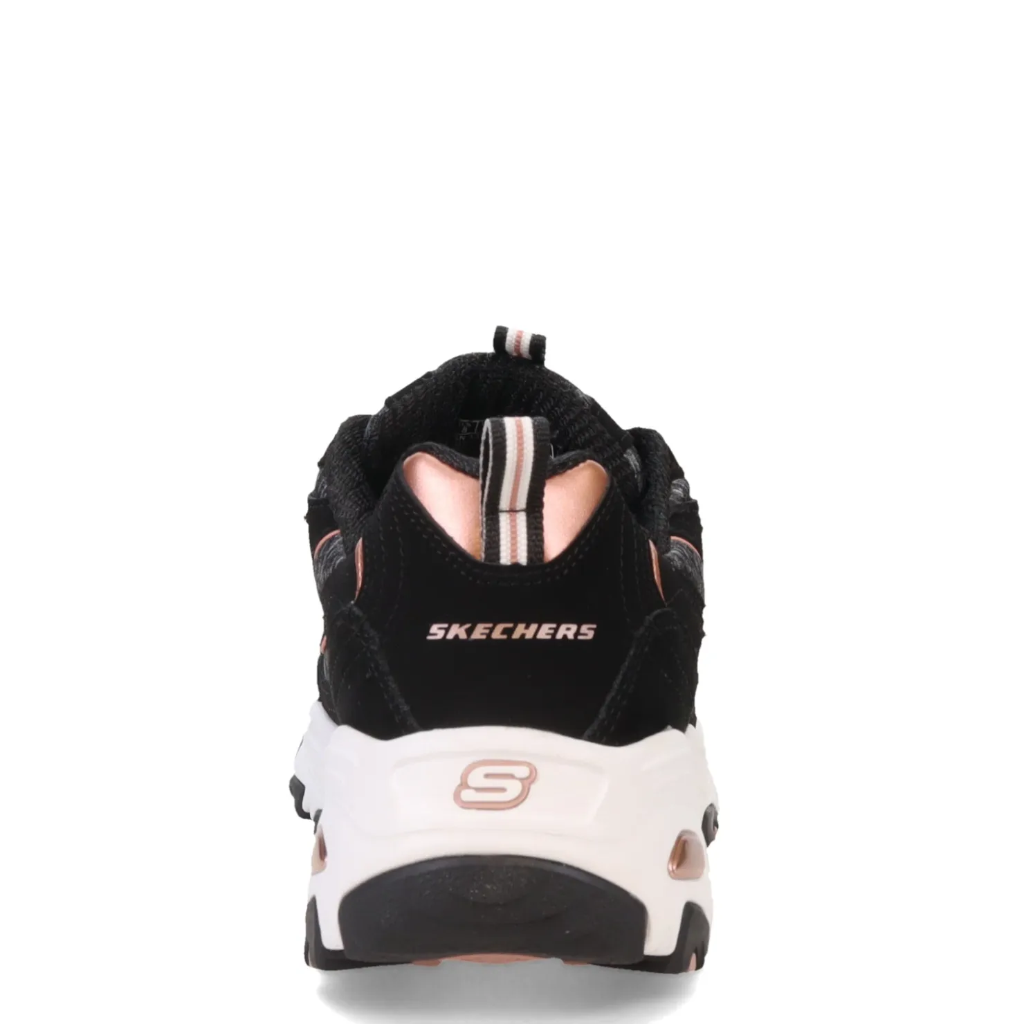 Fashion & Street*Skechers Women's , D'Lites - Me Time Sneaker Black/Rose Gold