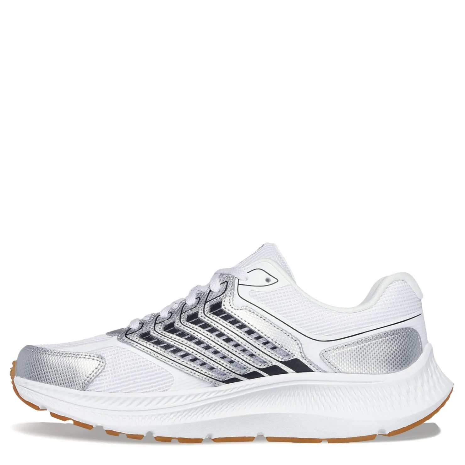 Running*Skechers Women's , Go Run Consistent 2.0 - Aragon Sneaker White/Silver/Black