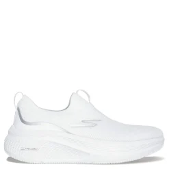 Running*Skechers Women's , GO RUN Elevate - Cadena Running Shoe White Silver