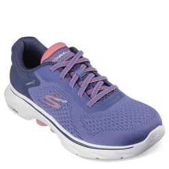 Walking*Skechers Women's , GO WALK 7 - Cosmic Waves Sneaker Navy Coral