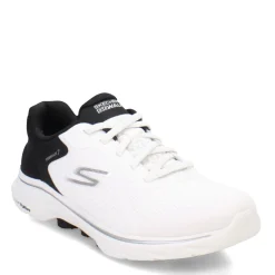 Walking*Skechers Women's , GO WALK 7 - Cosmic Waves Sneaker White Black