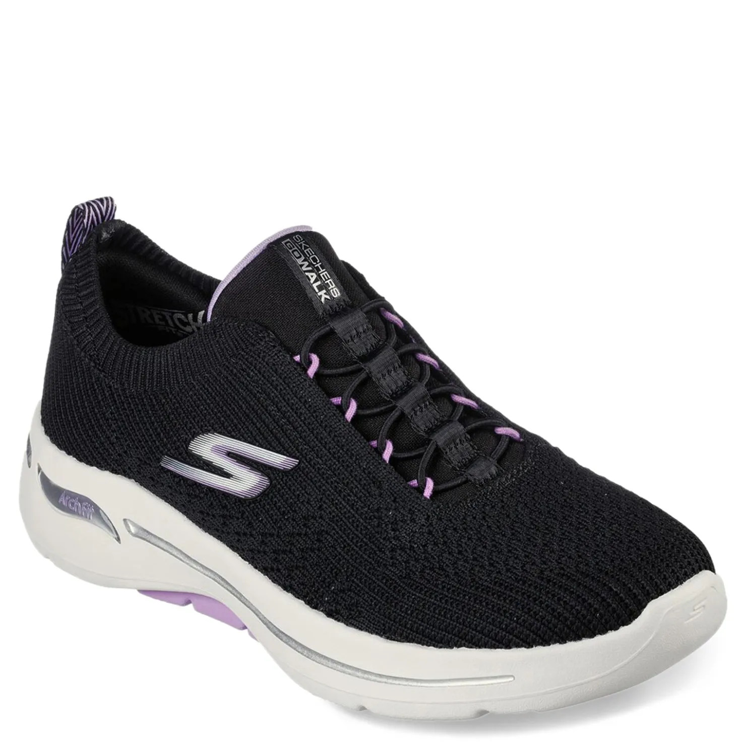 Walking*Skechers Women's , GO WALK Arch Fit - Crystal Waves Sneaker Black