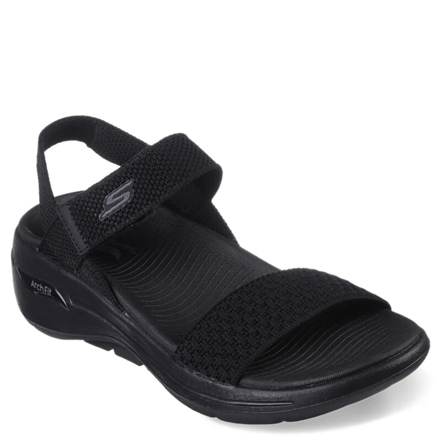 Outdoor & Hiking*Skechers Women's , GO WALK Arch Fit - Polished Sandal Black