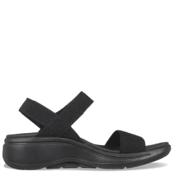 Outdoor & Hiking*Skechers Women's , GO WALK Arch Fit - Polished Sandal Black