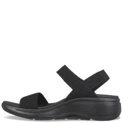 Outdoor & Hiking*Skechers Women's , GO WALK Arch Fit - Polished Sandal Black