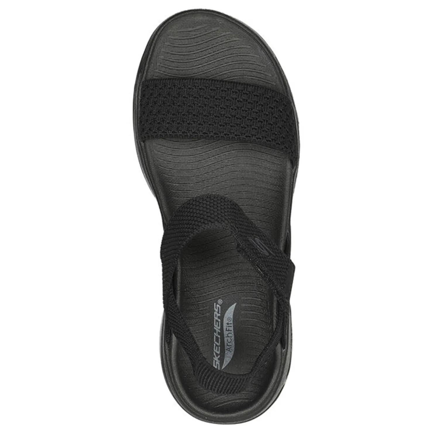 Outdoor & Hiking*Skechers Women's , GO WALK Arch Fit - Polished Sandal Black